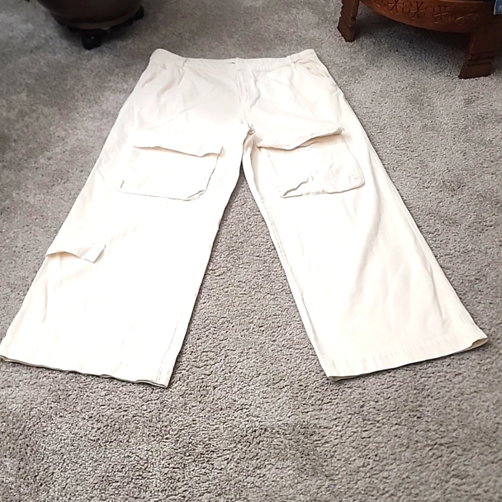 Womens Ecru Cargo